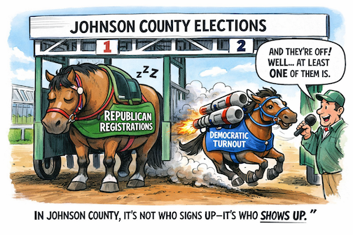 In Johnson County Republicans have the numbers – but Democrats have the ‘want to’